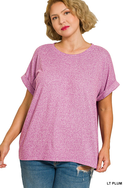 Plum Short Sleeve Top