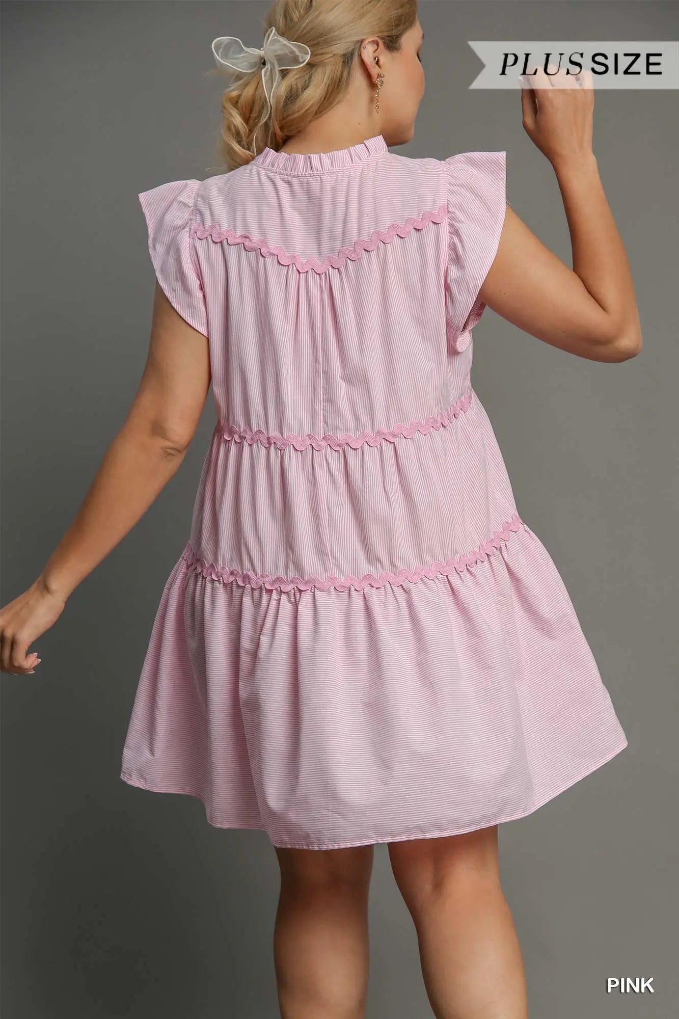Pink Umgee Ruffle Dress