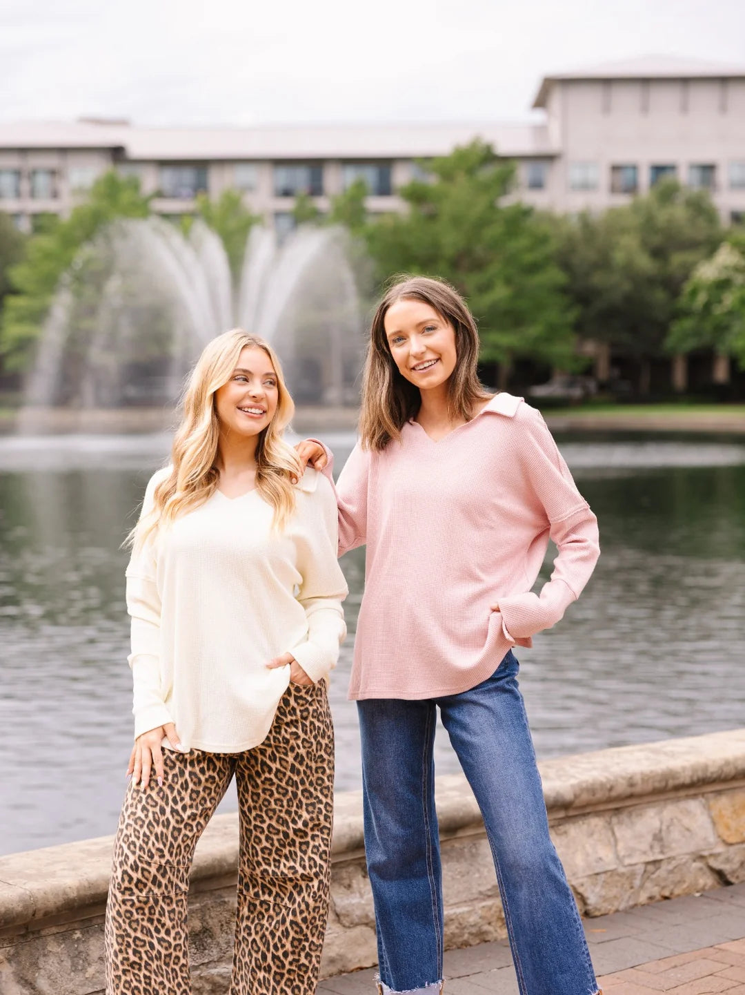 Waffle Knit Top