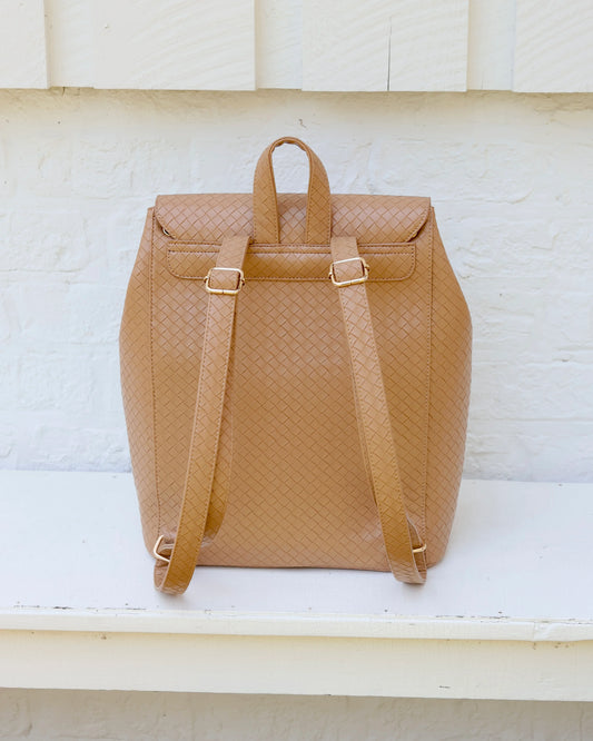 Backpack Woven Tan