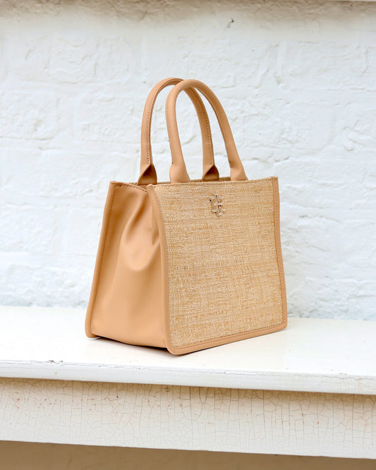 Mini Tote Natural Lattice