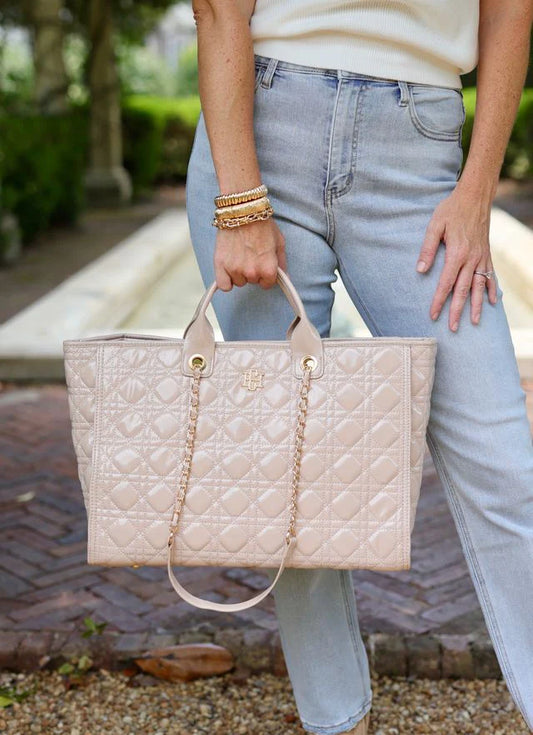 On the go Nude Tote
