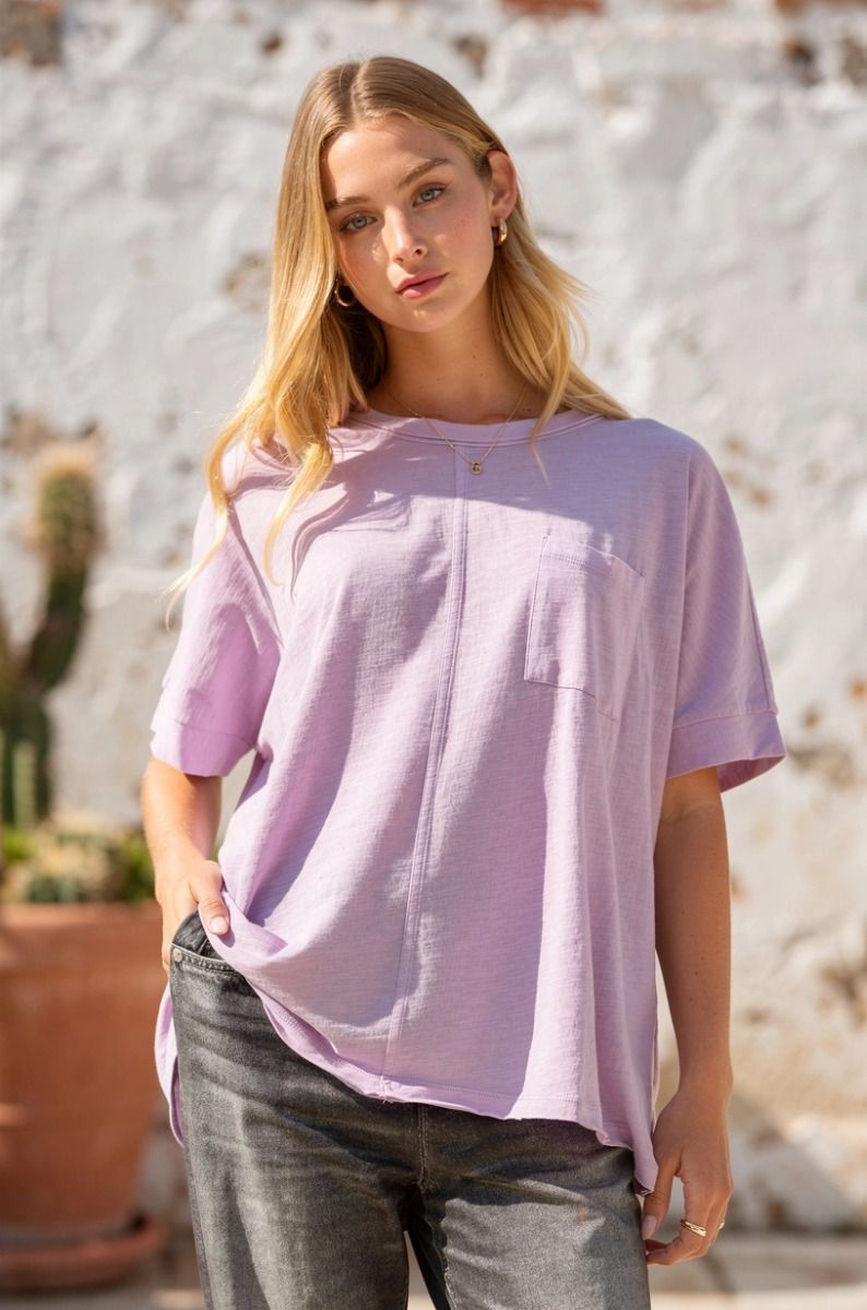 Relaxed Fit Lilac Top