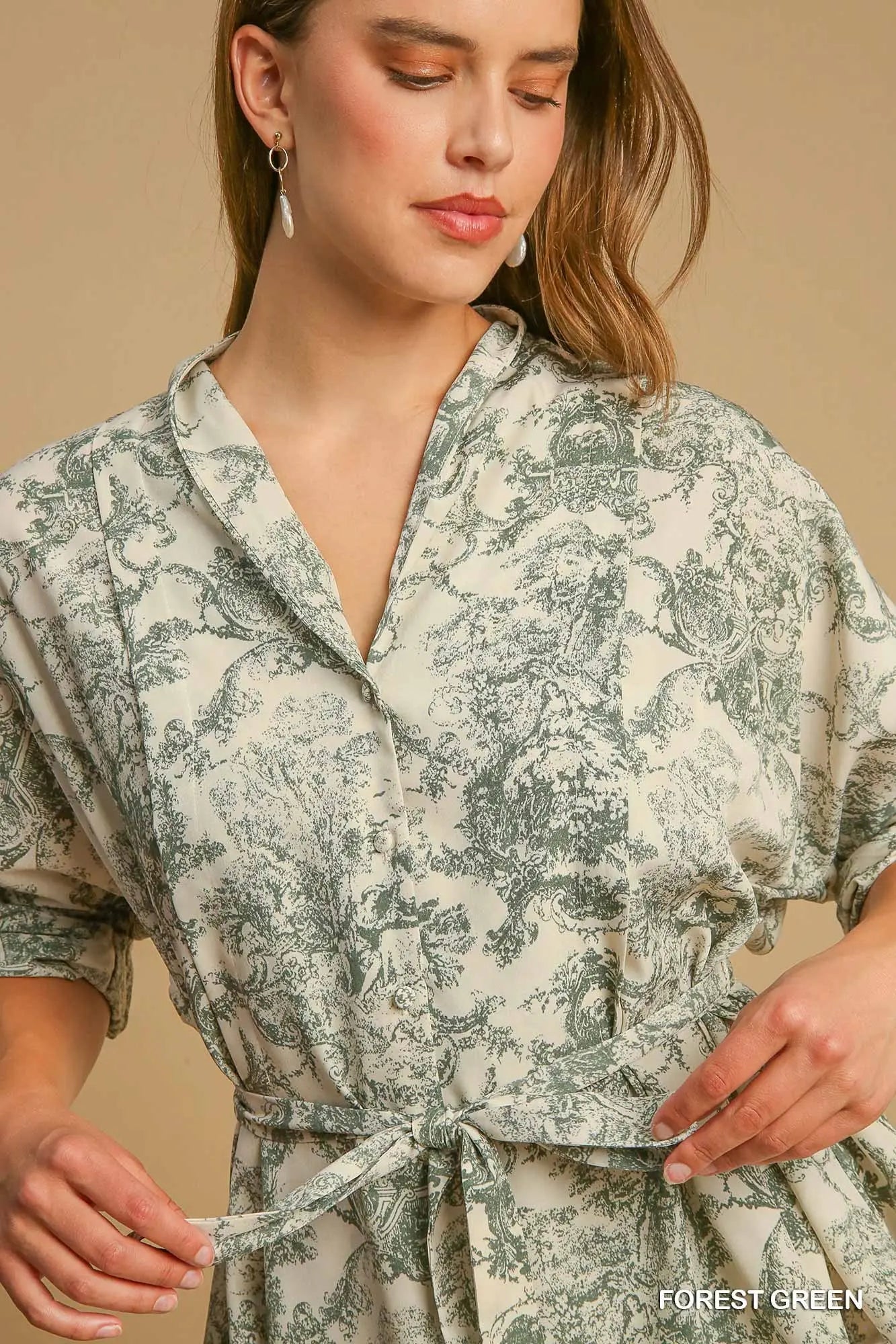 Kenzie top Forest Green