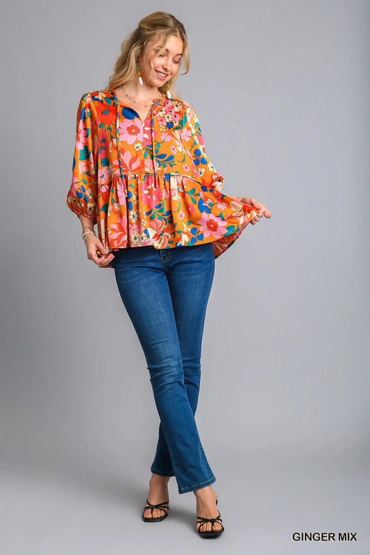 Ginger Mix Umgee Top