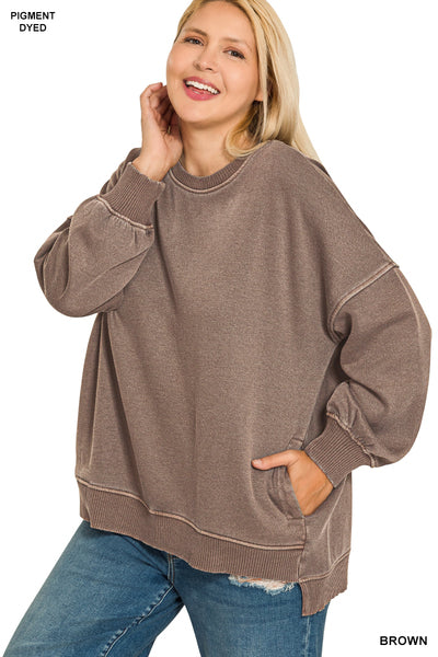 Brown Zenana Sweater