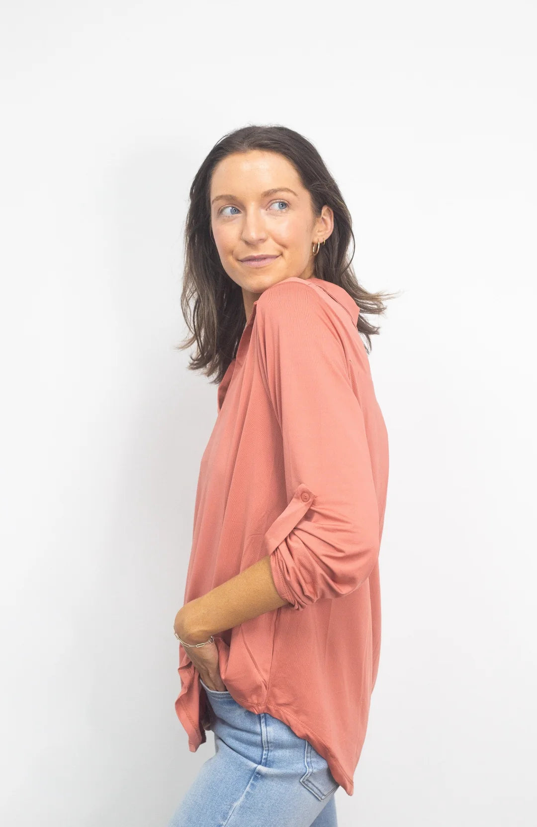 V-Neck Half Sleeve Top