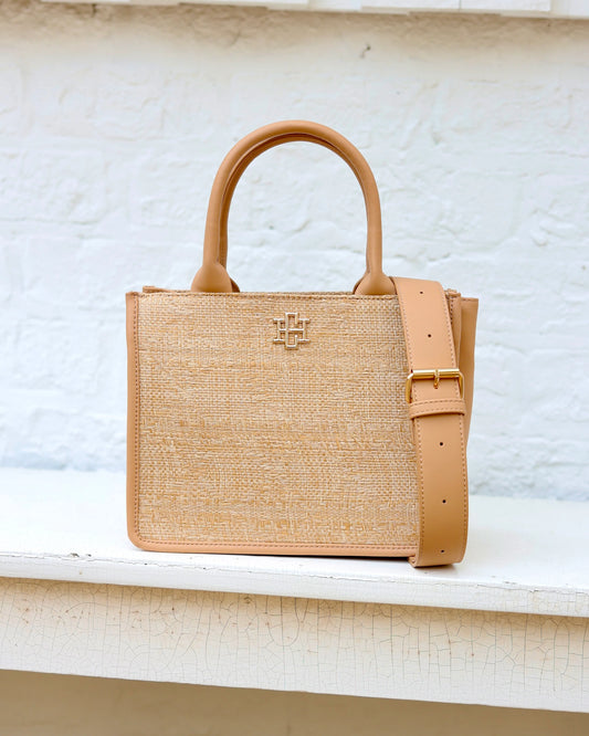 Mini Tote Natural Lattice