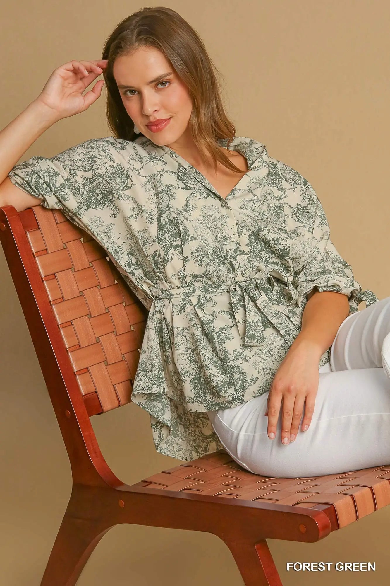 Kenzie top Forest Green