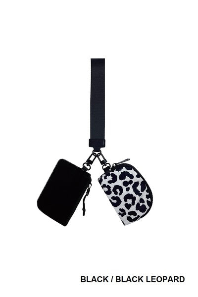 Dual pouch wristlet