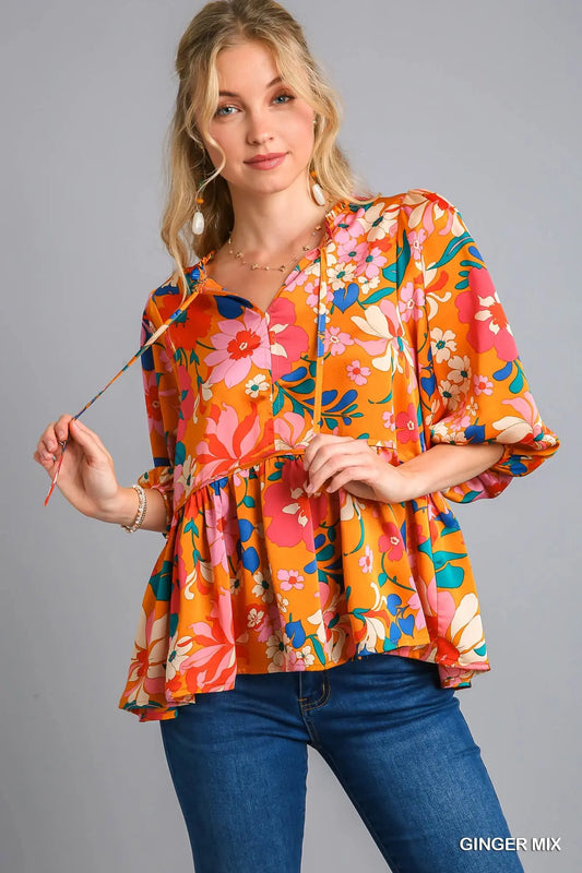 Ginger Mix Umgee Top
