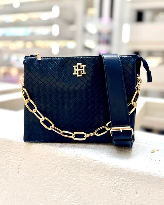 Crossbody Woven Navy