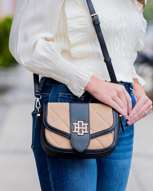Latte black crossbody